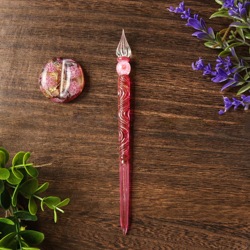 Kunisaki - Glass Dip Pen Set - Spring Breeze  12 - Wancherpen International
