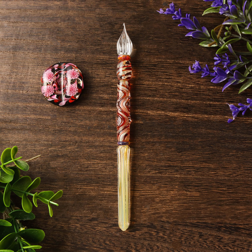 Kunisaki - Glass Dip Pen Set - Spring Breeze  18 - Wancherpen International