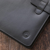 Leather Notebook Cover A5 - Classic - Black - Wancherpen International