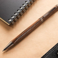 Meiboku Triangular Golden Sandalwood Ballpoint Pen - Wancher Pen