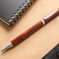 Meiboku Triangular Rosewood Ballpoint Pen - Wancher Pen