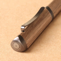 Meiboku Triangular Sandalwood Ballpoint Pen - Wancher Pen