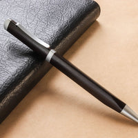 Meiboku Triangular Ebony Ballpoint Pen - Wancher Pen